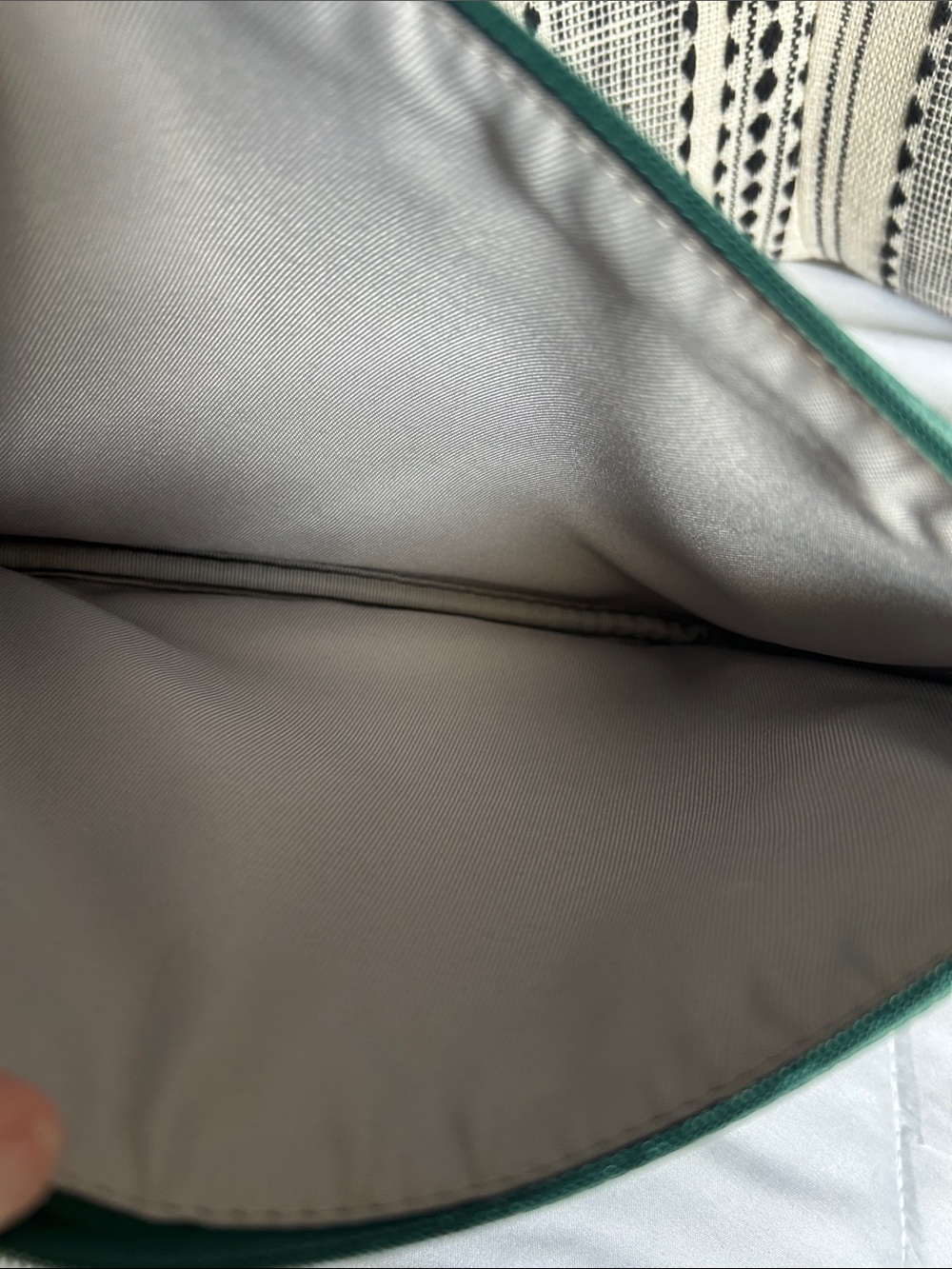 Thirty One Green Leather Wristlet Clutch -NWOT - Picture 6 of 8